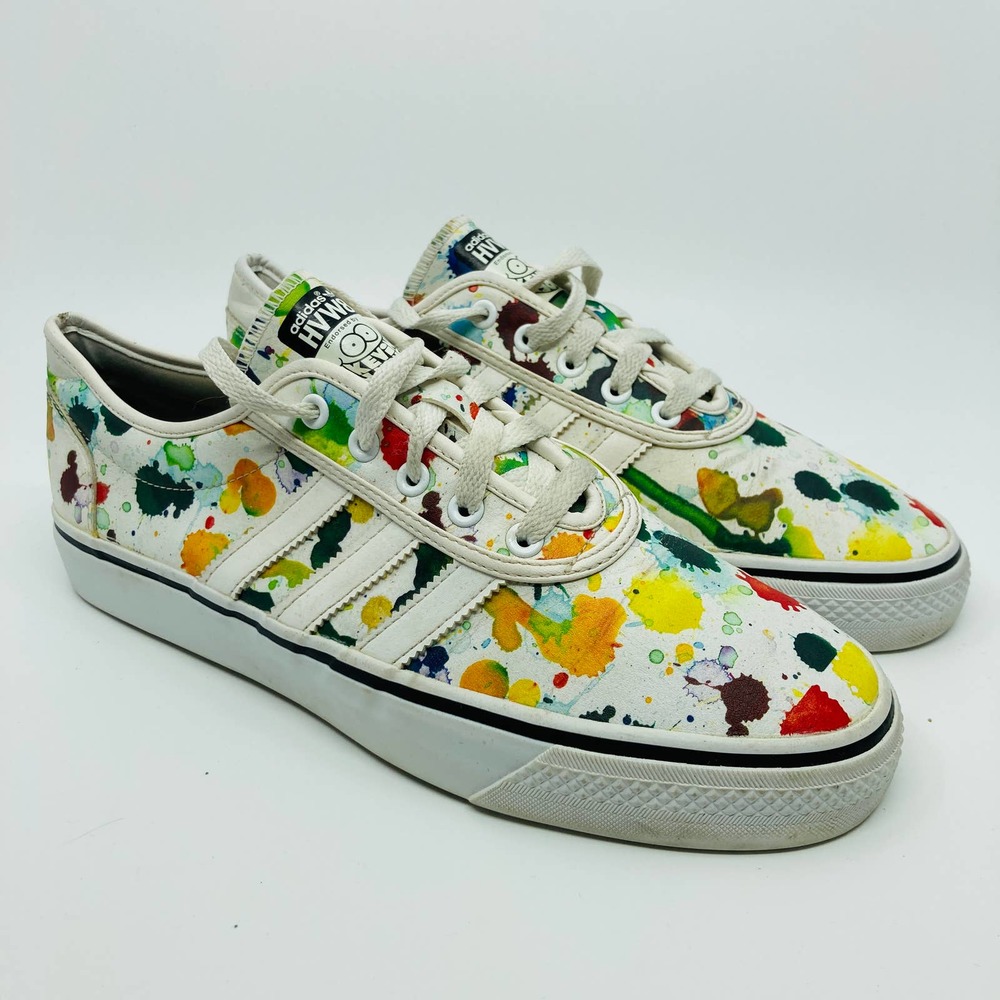 Adidas AdiEase HVW8 Kevin Lyons Shoes Mens 9 1/2 Skate Colorful Paint Splatter